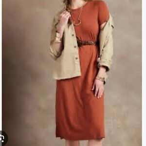 Banana Republic Factory T-shirt, midi dress